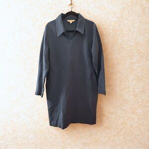 Boden Navy Collared Mini Dress with Pockets